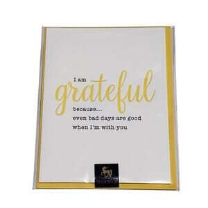 2 for $10 NIQUEA.D I Am Grateful For You Bad Days Are Good Luxury Greeting Card